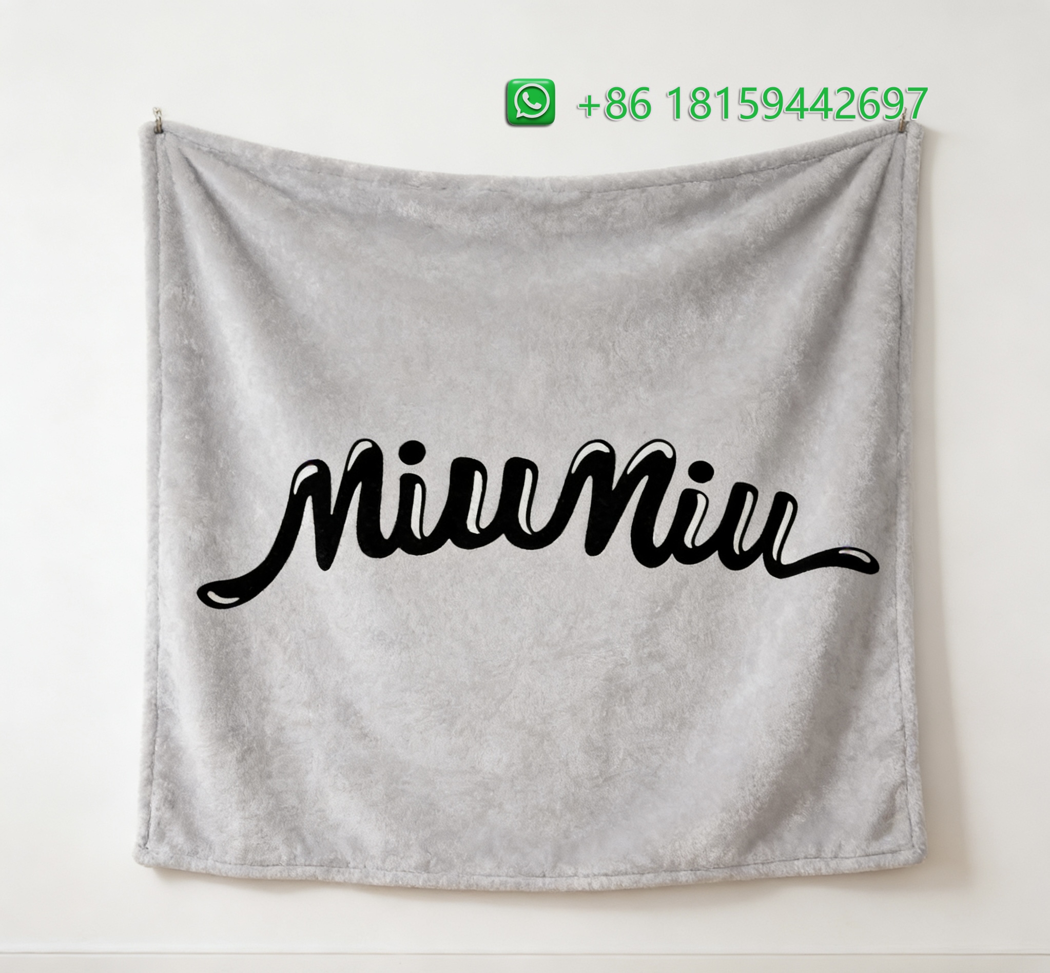 Miumiu Throw Blankets